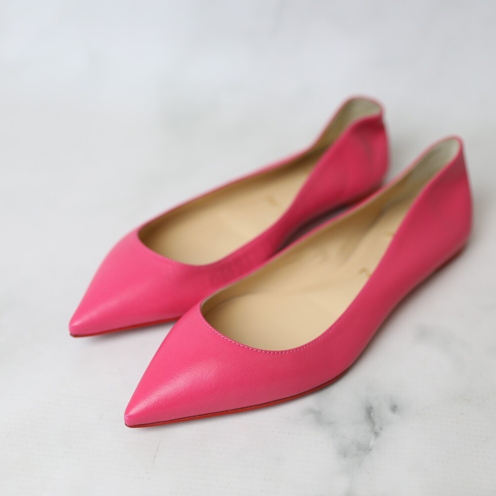 Christian Louboutin Ballalla flat, size 39, “Darling” pink colorway